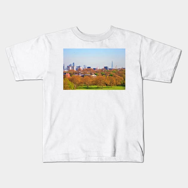 London Skyline Cityscape Primrose Hill Kids T-Shirt by AndyEvansPhotos